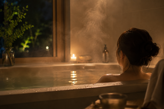 夏の夜は、湯気を眺める。