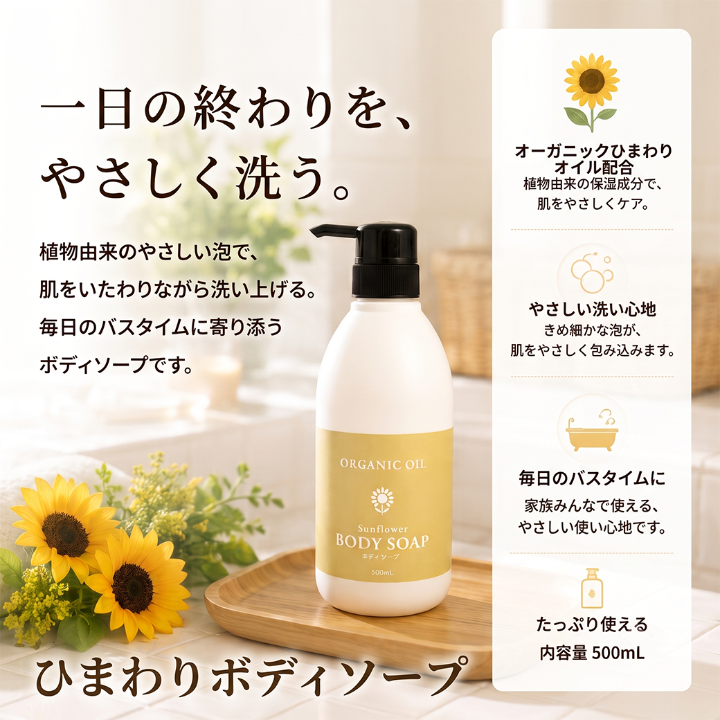 オーガニックOILボディソープ 500mL
