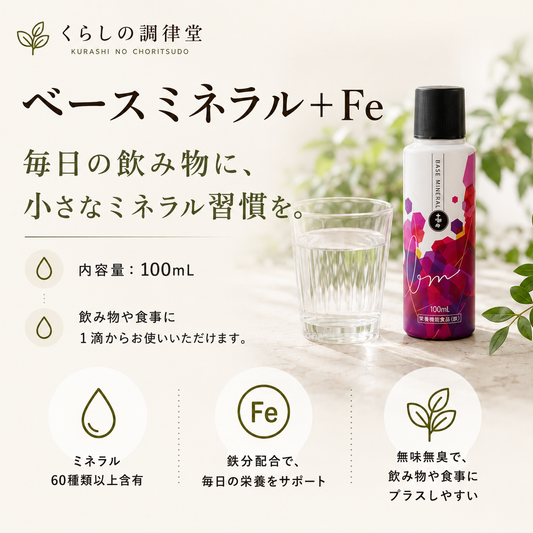 ベースミネラル+Fe